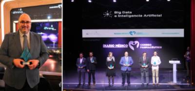 2021 11 11 Antonio Herrero recogió el premio E-nnova Health al proyecto C-Salud